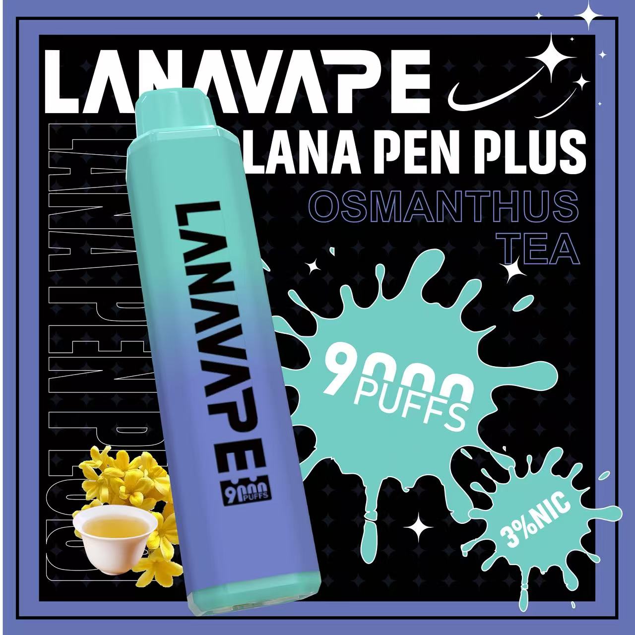 【LANA 拉娜 9000口高續航版】拋棄式一次性電子煙 可充電 大煙霧 冰爽口感 新款上市 台灣現貨