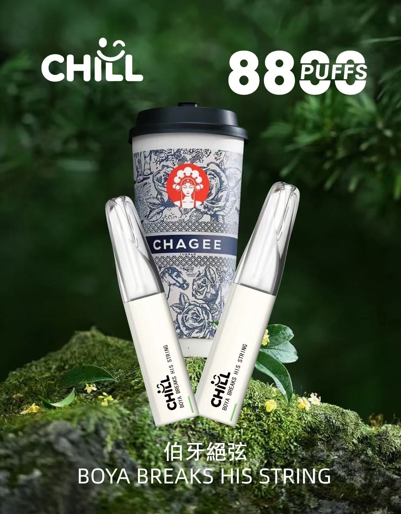 CHILL😉拋棄式8800口｜8ml大容量×長效口感×可充電｜全新上市🔥