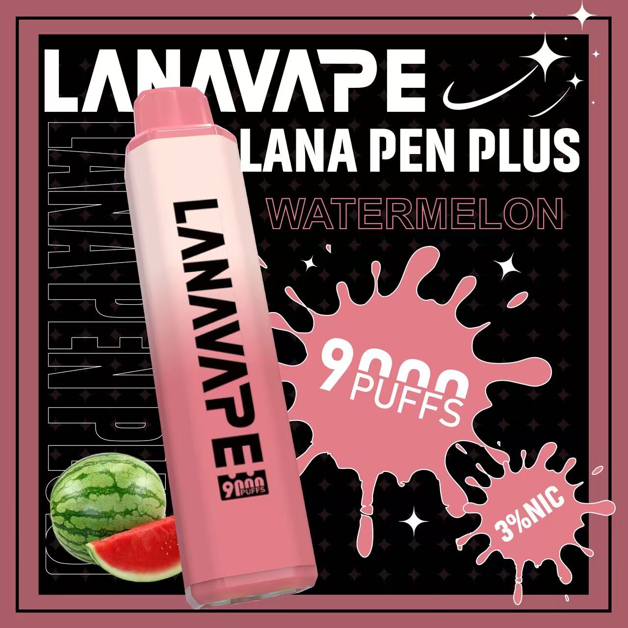【LANA 拉娜 9000口高續航版】拋棄式一次性電子煙 可充電 大煙霧 冰爽口感 新款上市 台灣現貨