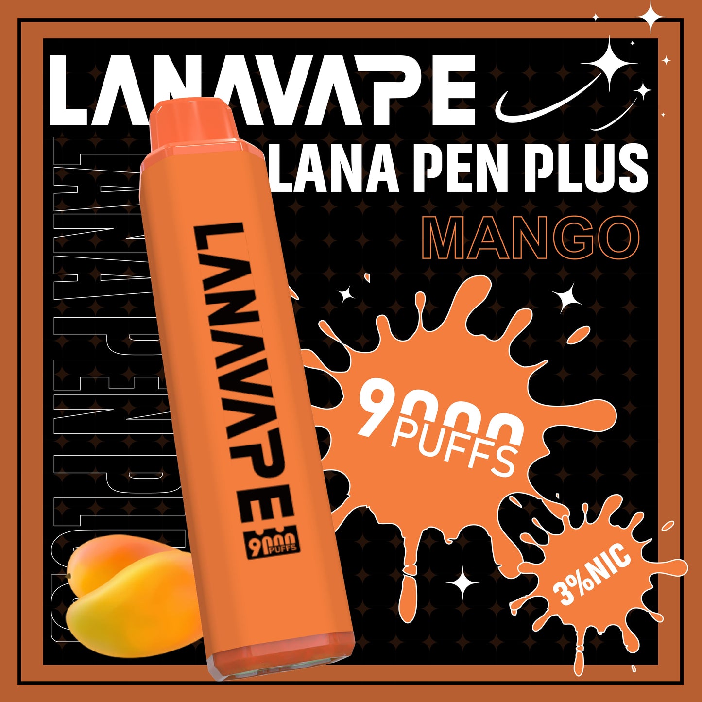 【LANA 拉娜 9000口高續航版】拋棄式一次性電子煙 可充電 大煙霧 冰爽口感 新款上市 台灣現貨