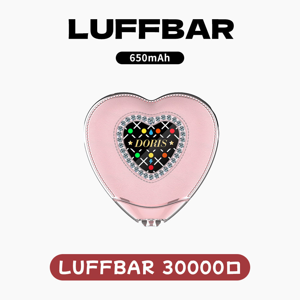 LUFFBAR DORIS 30K 韓國熱門拋棄式 | 愛心形狀電子煙|30000口超长续航 | 智能心形彩屏 |