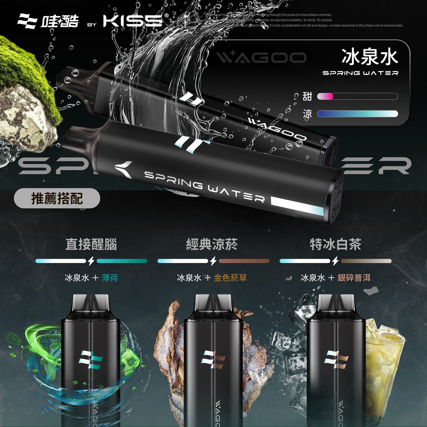 哇酷 抛棄式 6500口（KISS）